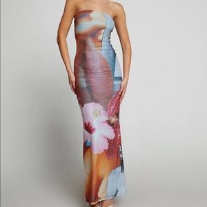 Tiger Mist - HIBISCUS MAXI DRESS - ARTIST PRINT